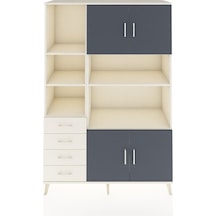Hyperion Dolap 8 Raflı 4 Çekmeceli 4 Kapaklı 132x44x195 Aytaşı-antrasit/aytaşı Antrasıt/aytası - Aytası Hyperion Dolap 8 Raflı 4 Çekmeceli 4 Kapaklı 132x44x195 Aytaşı-antrasit/aytaşı Antrasıt/aytası - Aytası
