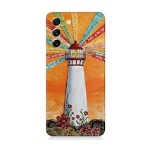Samsung Galaxy S21 Fe Uyumlu Turuncu Fon Üzerinde Fener Desenli Silikon Kılıf Çok Renkli Samsung Galaxy S21 Fe Uyumlu Turuncu Fon Üzerinde Fener Desenli Silikon Kılıf Çok Renkli