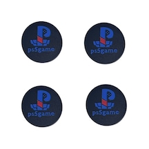 Desenli Sony Ps5/ps4/ps3 Uyumlu Analog Koruyucu Silikon Pad-ps5 Game Siyah
