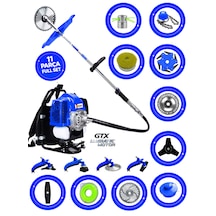 Prowackers German Wqs F900 Pro Seri Sırt Tipi Benzinli Ot Çalı Çim Biçme Tırpanı+ 11 Pcs Full Set Hali Yıkamalı
