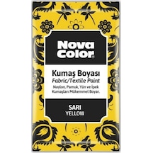 Sarı Kumaş Boyası Toz 12 gr 1 Adet Nova Color Toz Kumaş Boyası Sa