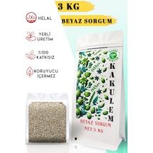 Kakulem Sertifikalı Beyaz Sorgum Dal Darı 3 Kg