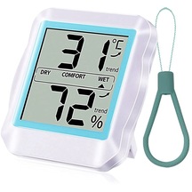 Sarı-sıcak Higrometre Dijital Termometre, İç Ortamda Koku Termometresi Nem Sıcaklık Nem Monitörü İle, Ev İçin, Ofis-sarı