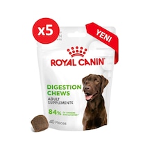 Royal Canin Digestion Chews Yetişkin Köpekler İçin Sindirim Sistemini Destekleyen Tamamlayıcı Ödül Maması 160g 5 Paket