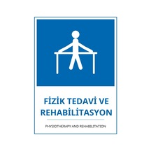Hastane Fizik Ted. Ve Rehabilitasyon Pvc Isg Levha 21x30cm
