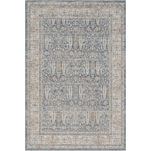 Seyran Halı Peru 10207 Mavi Polyester Makine Halısı