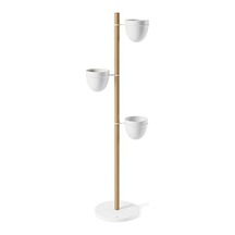 Umbra Çiçekçi And Çiçek Standı, Bağımsız Çiçek Saksısı Tutucu, Sukkulentler, Hava Bitkileri, Oda Bitkileri Ve Daha Fazlası İçin, Doğal/beyaz, Tek Boy 1