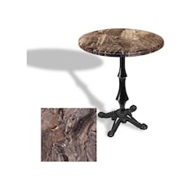 Çipa 1012 Döküm Ayak Yuvarlak Masa Çap 60cm - Werzalit, Wermodin Ve Allzalit Tabla - Sydney Çok Renkli