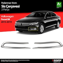 S-Dizayn  Volkswagen Passat B8 Krom Sis Farı Çerçevesi 2 Parça 2015-2019