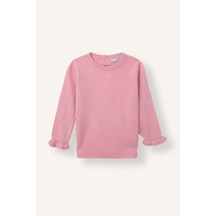 Defacto Oversize Bisiklet Yaka Düşük Omuzlu Basic Triko Kazak H8470a526aupn445 Pembe-pn445