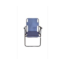 Plastik Kollu Katlanir Piknik Ve Kamp Sandalyesi Mavi 46,5x40,5x41 Cm Sirt 57x55x81 Cm Lacivert