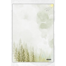 A5 Doğa Bloknot Çizgisiz Defter - 50 Yaprak - Memopad - Notepad - Not Defteri - Not Kağıdı - 1175 Çok Renkli