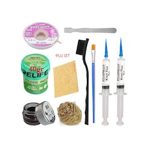 Relıfe Rl-402 Krem Lehim 183 C 40gr Havya Uç Temizleyici Seti Flux Lehim Toplama Cp-2015 Emme Teli Fırça Vs Set05