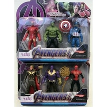 Avengers Süper Kahraman Aksesuarlı Figürler 6 Lı Örümcek Adam