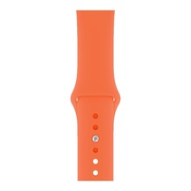 Apple Watch Seri 7/8/9/se/se2/ultra/ultra 2 İle Uyumlu 42/44/45/49mm Jel Silikon Spor Kayış, Apricot