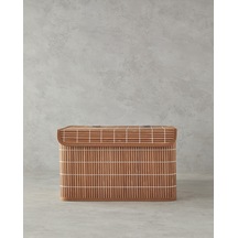 Hardwood Bambu Saklama Kutusu 36x27x22 Cm Kahve Kahverengi