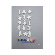 Balık Taş Boyama Biblo Heykel Boyama 15 Li Set - 905372923