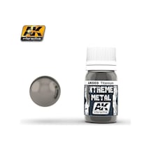 30 Ml. Titanyum Rengi Xtreme Metal Serisi Maket Boyası, Ak Interactive 669 Standart