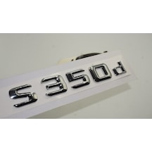 S350d Bagaj Krom Metal 3m 3d Yazı Logo