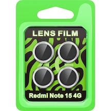 Mey İthalat Redmi Note 15 4g Raze Metal Kamera Lens - Gümüş