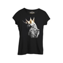 Aslan - Kral Taç Siyah Bayan Tshirt