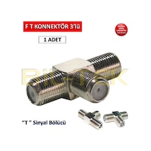 F T Konnektör 3'lü Sinyal Bölücü 1 Adet