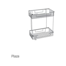 Duxxa A.596Krom Plaza 25x15 2'Li Tel Şampuanlık Krom