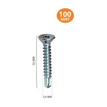 Yhb Matkap Uçlu Akıllı Vida 3.9x32 100 Adet Vida Diğer