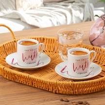 Porsima 10 Porselen 12 Parça Türk Kahve Fincan Takımı 90ml