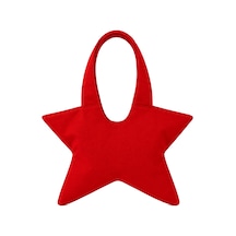 Tuttobene Star Bag Yıldız Çanta Çıtçıtlı İç Cepli Özel Tasarım Omuz Çantası Su Geçirmez Leke Tutmaz Tb052 Kırmızı
