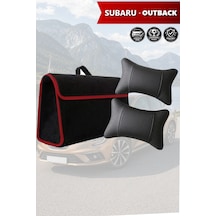 Subaru Outback Uyumlu Koltuk Yastığı Siyah Renk Bagaj Çantası Lüks Model
