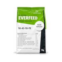 Everfeed 10-43-10 + Te Yaprak Gübresi 1 Kg Yüksek Fosforlu Npk Gübre Diğer