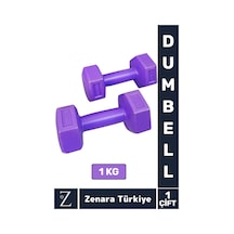 Avessa Premium Yüksek Kalite Sert Plastik Egzersiz Pilates Isınma Ev Hafif Ağırlık Antrenman 2x1 Kg Dambıl