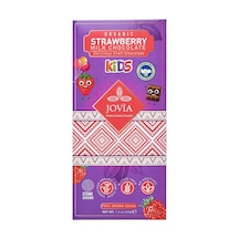 Jovia Organik Çilekli Sütlü Çikolata Kids-40g - 5 Adet Tarı