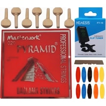 Masterwork 0.20 Uzun Sap Piramit Bağlama Teli 5'Li Ekonomik Set