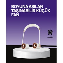 Boyun Askılı Katlanabilir Fan 1000 Mah Usb Şarjlı Taşınabilir - Lisinya