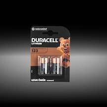Duracell Yüksek Güçlü Lityum 123 Pil 3V 2'li Paket (CR123/ CR123A / CR17345)