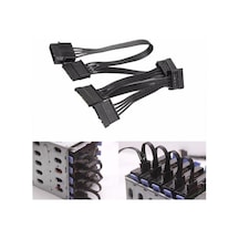 Primex Px-4355 Molex To Sata Kablo, Psu Sata Çoklayıcı, 5 Port Sata Power Çoklayıcı, 60cm Uzunl Standart