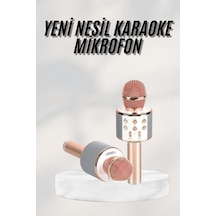 Bluetooth Hoparlör Usb Aux Sd Kart Kaoroke Mikrofon Uzun Pil Ömrü - Lisinya
