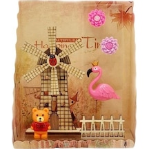 Işıklı Değirmen Flamingo Ve Teddy