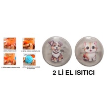 Sevimli Kedi Ve Köpek Cep Sobası,el Isıtıcı,2 Adet Sıcak Su Torba