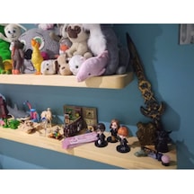 Doğal Ahşap 20x90 Cm 2'li Gizli Bağlantılı Raf Ahşap