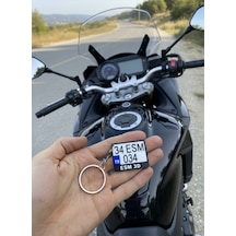 Kişiye Özel Motosiklet Anahtarlığı Plaka Tasarımlı 3d Baskı