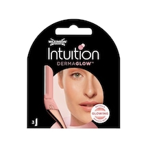 Wilkinson Sword Intuition Dermaglow Kadın Yüz Usturası 3 Yedek Başlığı