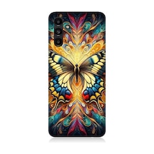 Samsung Galaxy A13 Uyumlu Gizemli Desenli Kelebek Desenli Silikon Kılıf Çok Renkli
