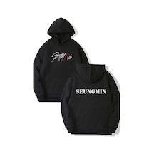 Stray Kids Seungmin Ön-arka Baskılı Kapşonlu Sweatshirt