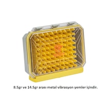 Shufa Vibrasyon Jig Yem Kutusu 20x15x4cm Sarı