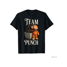 Flood Of Style Takım Punch Japonya Bebek Maymun Yumruk T-shirt Erkekler Kadınlar Için % 100% Pamuk T Shirt K Siyah