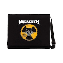 Megadeth Warnıng Alarm Siyah Kanvas Postacı Çantası