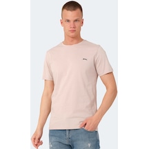 Slazenger VEDA Erkek Baskılı Taş Gri Tişört